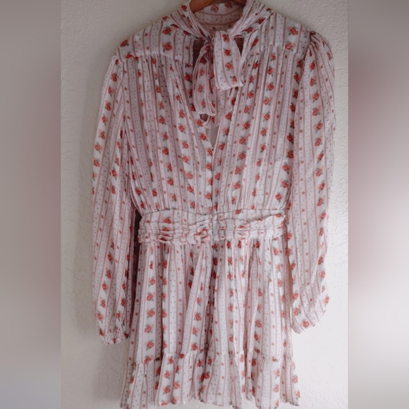 Anthropologie Let Me Be Floral High-Neck Mini Dress - Picture 10 of 11